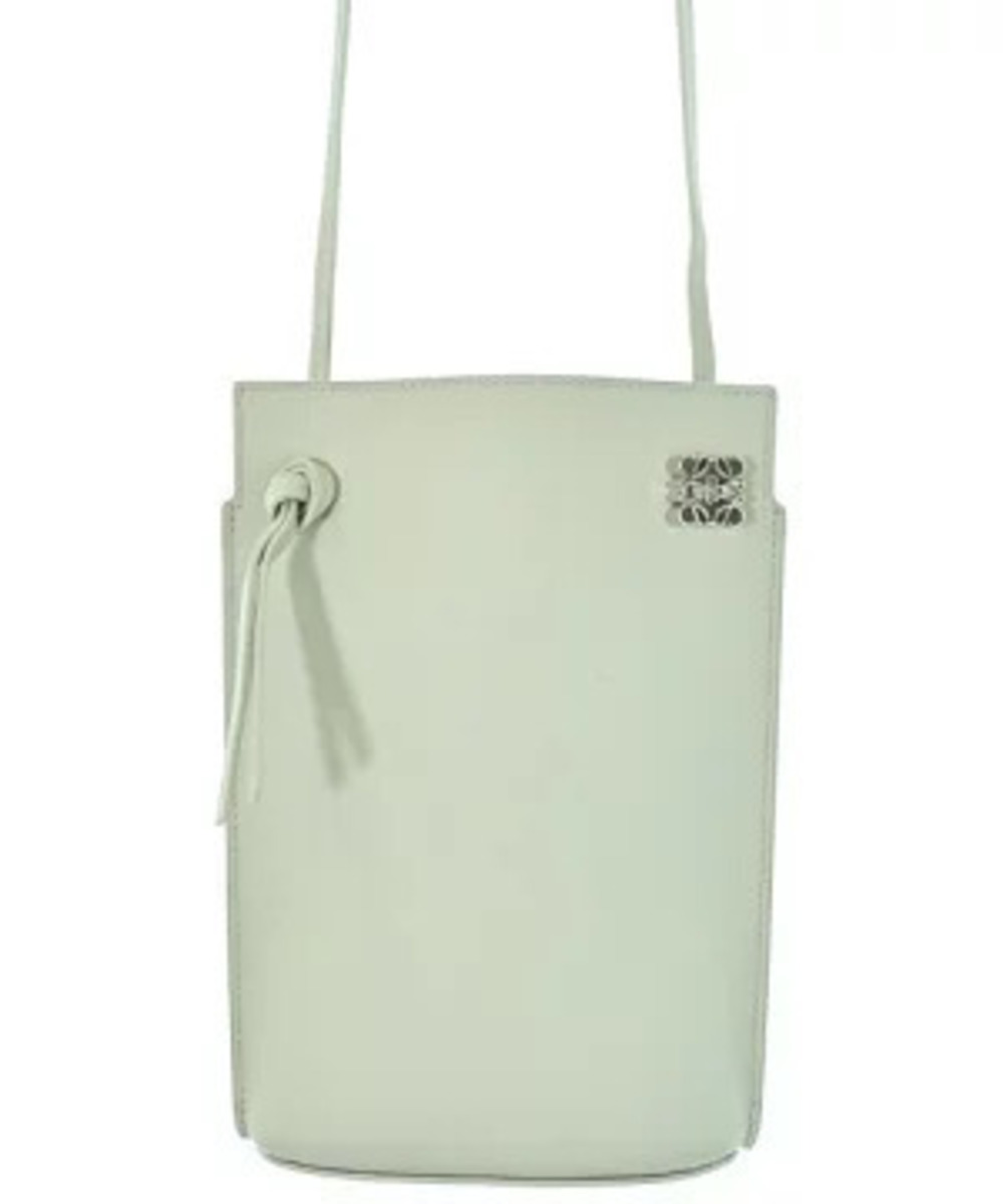 Loewe Dice Pocket crossbody bag calfskin knotted Anagram dice Cream